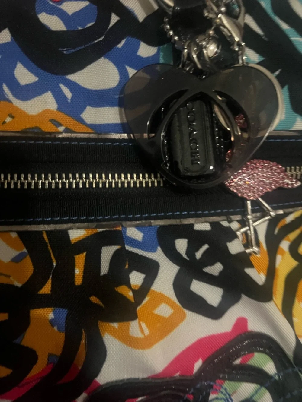 Coach Multicolor Graffiti-Print Tote Bag - Picture 3 of 8